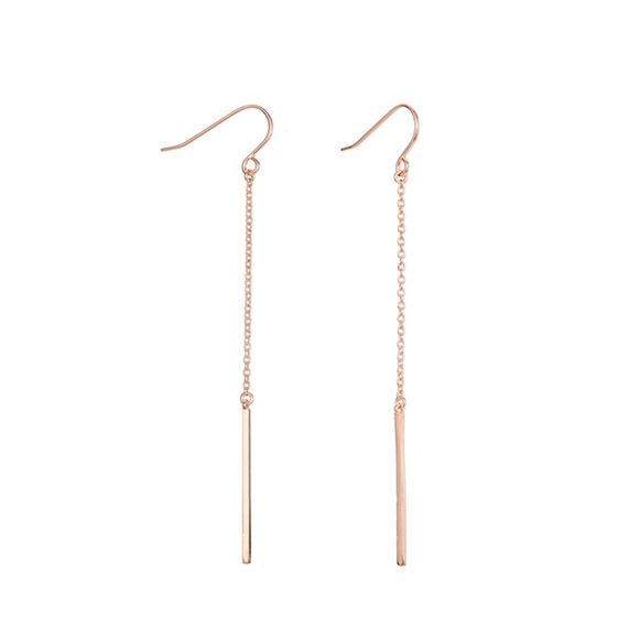 Trendy Long Dangle Earrings - Picture 5 of 7